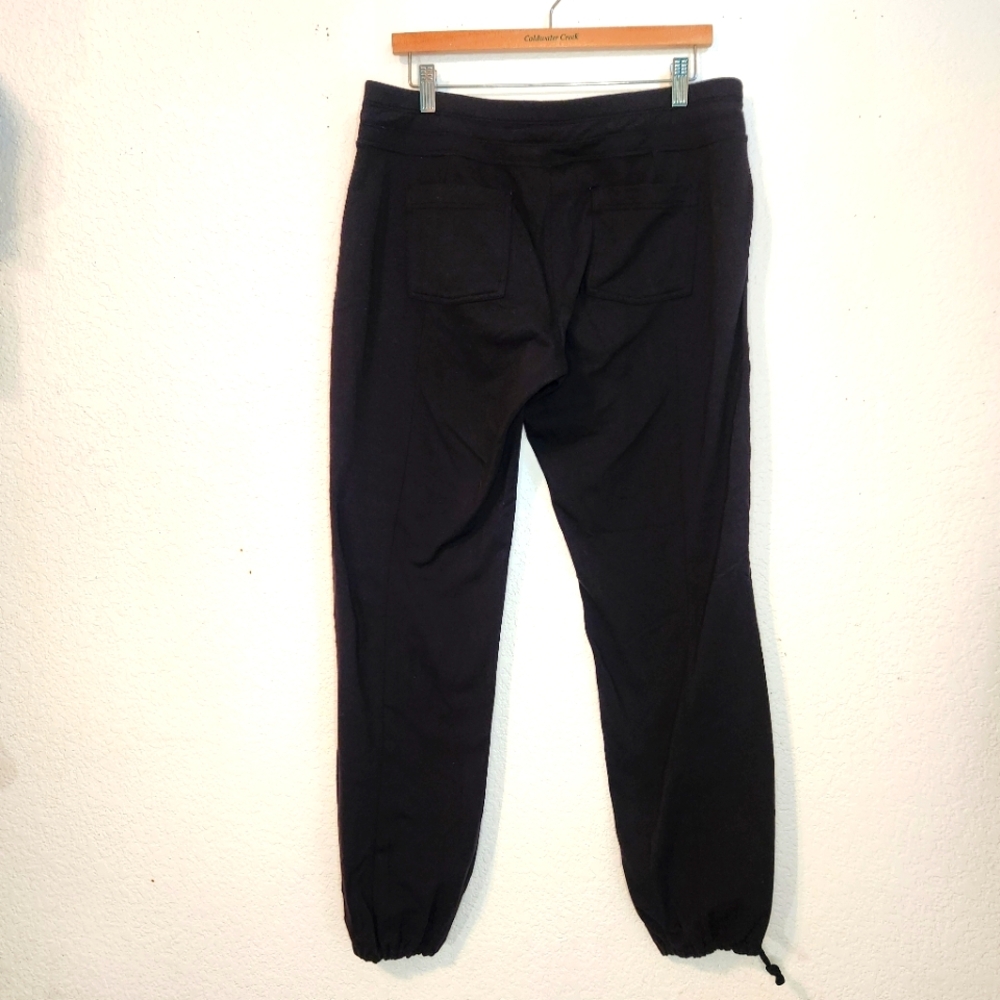 Athleta Metro Slouch Black Jogger Pants with Zipper Pockets,‎ Size LP - Picture 4 of 10